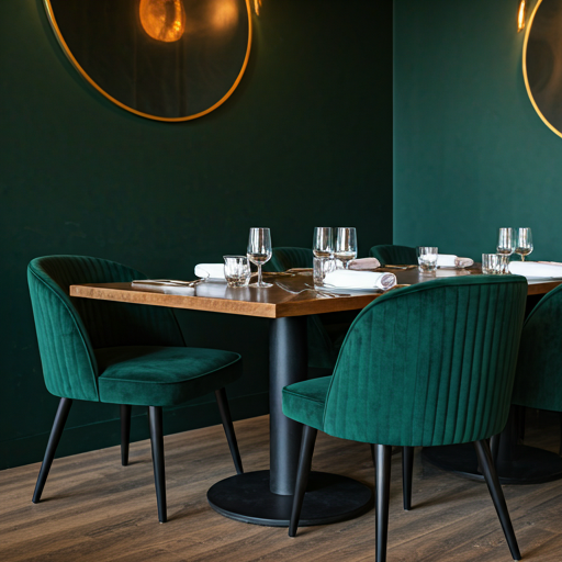 Interior de restaurante listo para recibir reservas